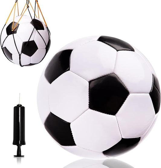 U&C Planet Soccer Ball Size 2/3/4/5 for Toddler and Kids, 1 Pack 2 Pack Classic Cartoon Ball with Pump for Girls and Boys Age 1 and up, Indoor Outdoor Soccer Game Gift