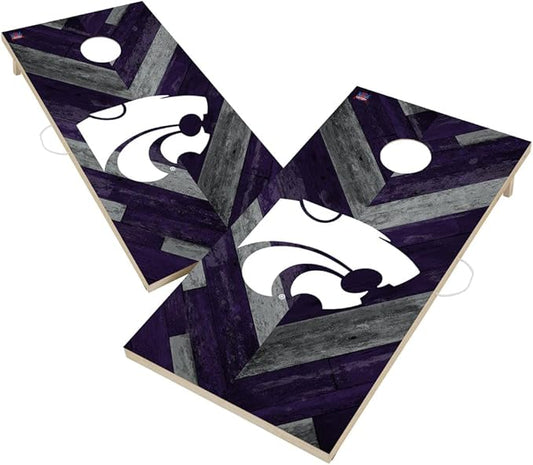 College Team Cornhole Boards, 2x4 Regulation Corn Hole Game Set, Officially Licensed Cornhole Game, Perfect for Tailgates