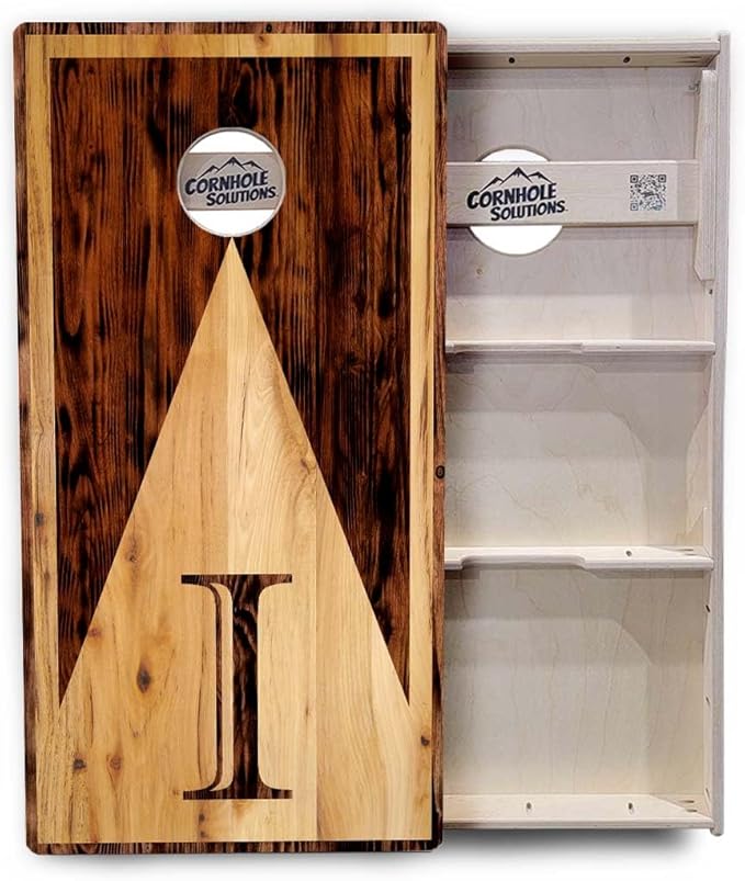 Tournament Cornhole Boards - Regulation 2'x4' Set 3/4" Baltic Birch - Bags Sold Separatetly (Wood Letter Design)