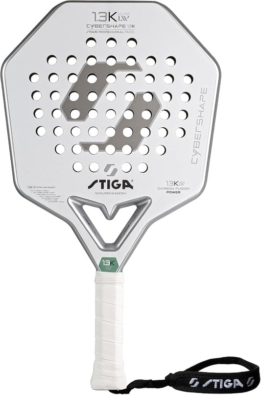 Stiga Padel Racket 1.3K LW Cybershape, Lightweight Racket for Intermediate & Junior Players for Fast-Paced Padel Play, Competition Approved