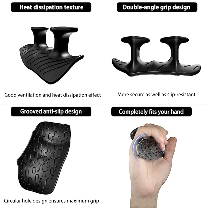 Upgraded Weight Lifting Grips for Women & Men - Extra Large & Thick Non-Slip Gym Grips with Cooling Towel, Ergonomic Workout Gloves for Pull-Ups, Dumbbell Exercises