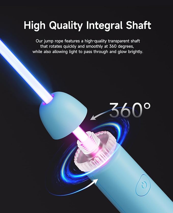 LED Light Up Jump Rope for Kids and Adult, Adjustable Glowing Skipping Rope for Boys and Girls, Colorful Luminous Jumping Rope for Fitness and Workout