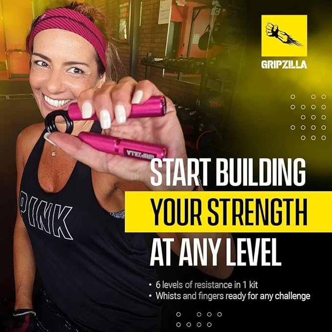 GRIPZILLA Grip Strength Trainer 50-300lb, Hand Gripper Strengthener Workout Kit,Metal No Slip Heavy Duty Hand Strengthening Device, Forearm Exerciser and Wrist Strengthener