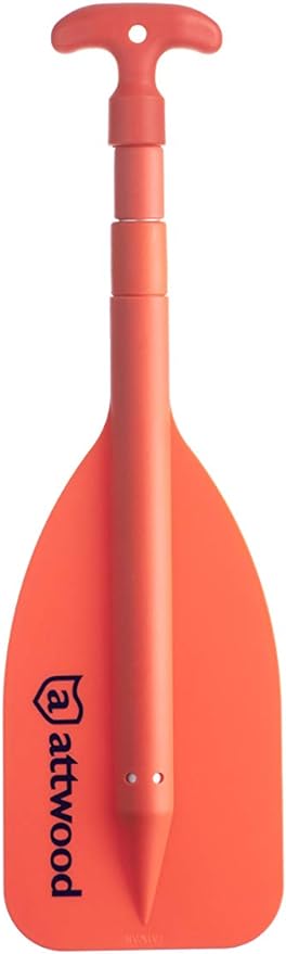 Attwood Emergency Telescoping Paddle for Boating, Orange