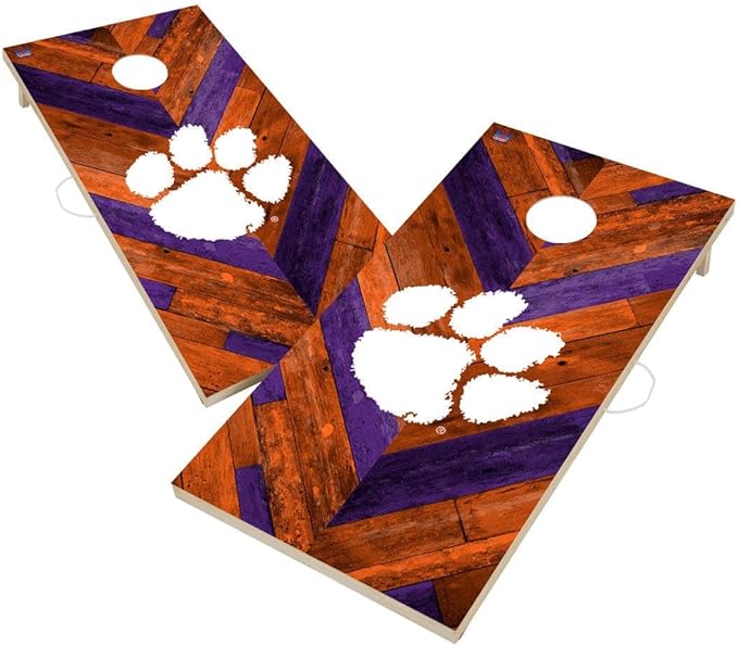 College Team Cornhole Boards, 2x4 Regulation Corn Hole Game Set, Officially Licensed Cornhole Game, Perfect for Tailgates