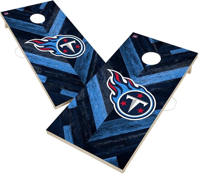 Football Team Cornhole Boards, 2x4 Regulation Corn Hole Game Set, Officially Licensed Cornhole Game, Perfect for Tailgates