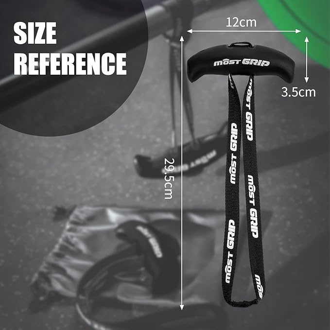 MOST Neutral Grip Pull Up Handles for Home Gym Workout, Ergonomic Pull Up Grips with Non-Slip for T-bar Row