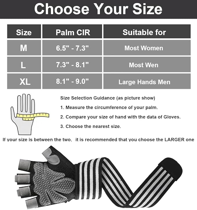 Workout Gloves for Men Workout Gloves Women, Wristband Weight Lifting Glove Breathable, Silicone Anti-Slip Weightlifting Glove Gym Accessories