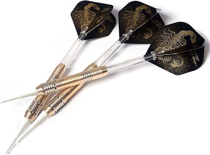 CUESOUL Soft Tip Darts Set Plastic Tip with Dart Case