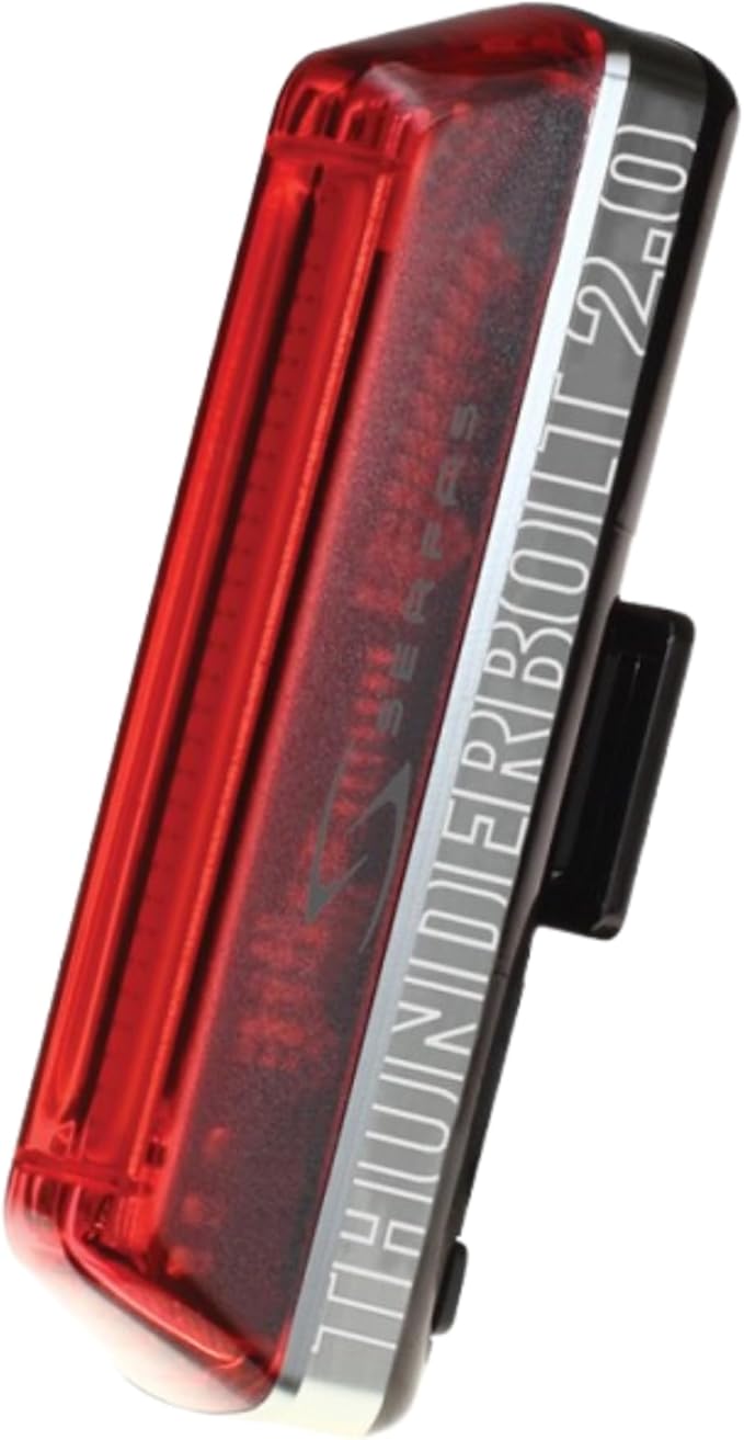 Serfas Thunderbolt 2.0 Tail Light Bicycle Night Riding 7 Modes 50 Lumens