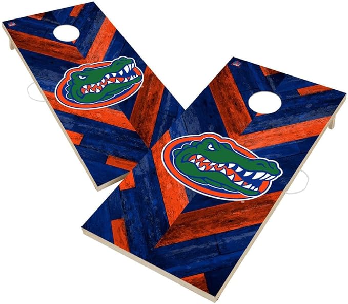 College Team Cornhole Boards, 2x4 Regulation Corn Hole Game Set, Officially Licensed Cornhole Game, Perfect for Tailgates