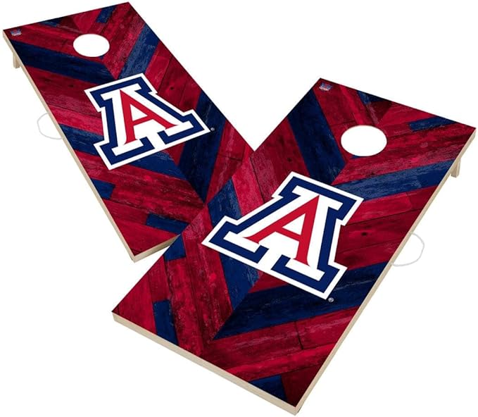 College Team Cornhole Boards, 2x4 Regulation Corn Hole Game Set, Officially Licensed Cornhole Game, Perfect for Tailgates