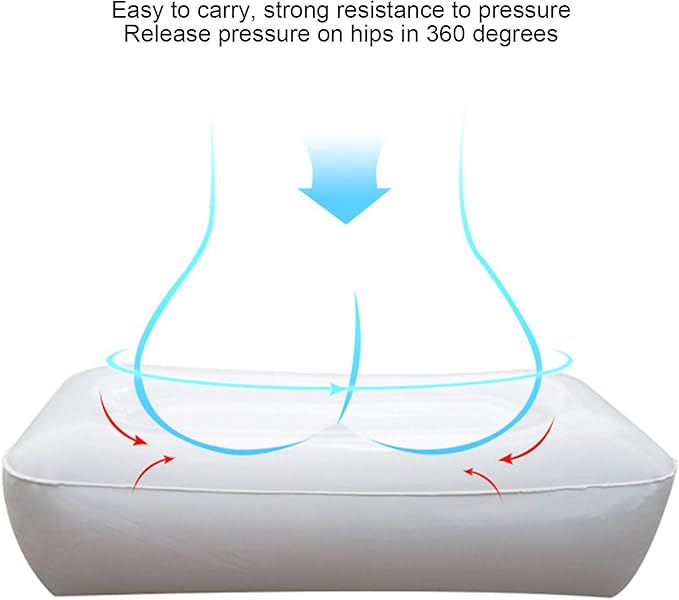 Kayak Inflatable Seat Cushion, Pack of 2 Soft PVC Inflatable Seat Cushion Portable Fishing Boat Cushion for Kayak Inflatable Boat Fishing Boat Outdoor Projects, Gray