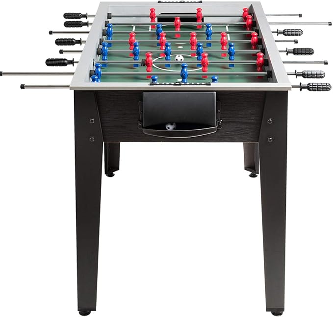 Giantex 48'' Foosball Table, Wooden Soccer Table Game w/Footballs, Suit for 4 Players, Competition Size Table Football for Kids, Adults, Football Table for Game Room, Arcades
