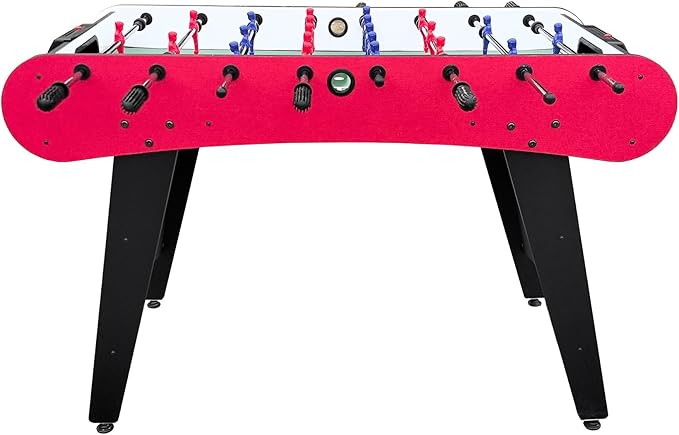 Foosball Table, 52.75'' Home Arcade Table Soccer with 4 Balls and Manual Scorer, Competition Foosball Table Set for Family Game Room, Adult Rrec Room, Basements or Bar