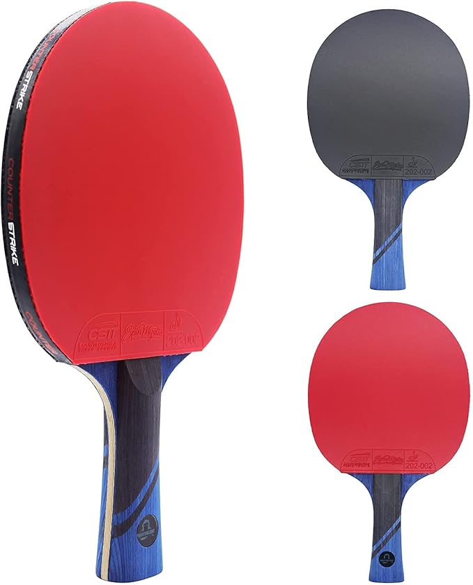 Professional Phantom Light Ping Pong Paddle | Unbeatable Speed & Control | Olympic & Tournament Legal | Pro Ping Pong Paddle | Offensive Table Tennis Paddle | ITTF Approved