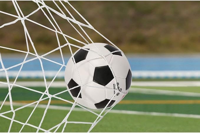 TOPINCN Soccer Net, Durable Polypropylene Fiber Full Size Football Net Football Kicking Net Soccer Goal Post Net Sports Replacement for Backyard Playground