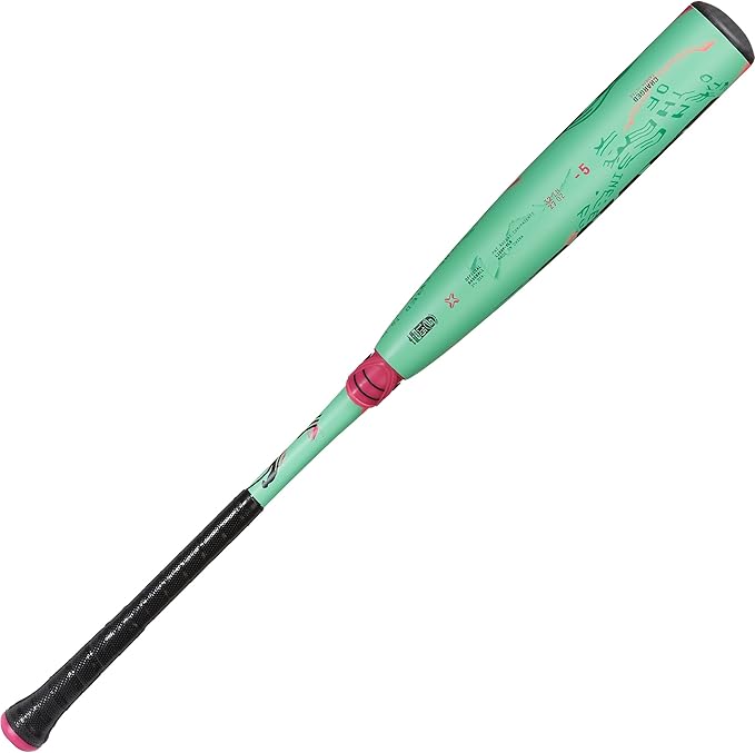 Axe | Warp | USSSA Youth Baseball Bat | Drop -10/-8/-5 | 3-Piece Composite | 2 3/4" Barrel | Green/Pink