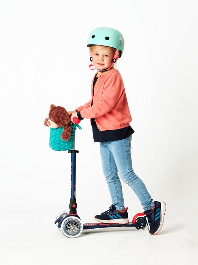 Micro Kickboard - Mini Deluxe Foldable LED Scooter, 3-Wheeled, Lean-to-Steer, Swiss-Designed Micro Scooter with LED Light-Up Wheels, for Kids Ages 2-5
