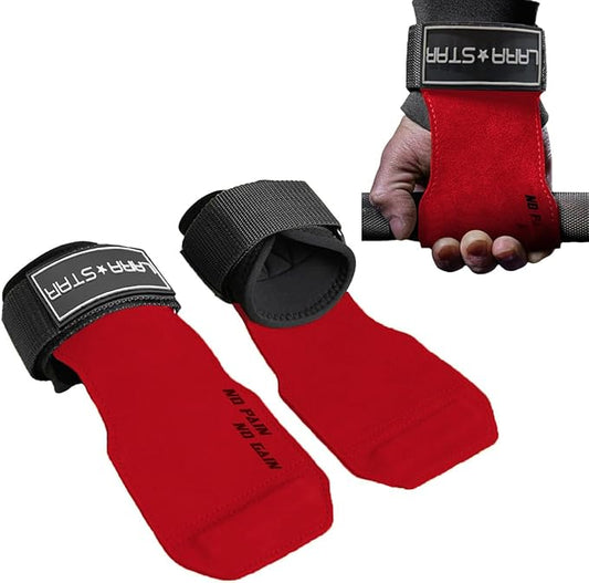 LARA STAR Weight Lifting Wrist Straps for Maximum Grip Support,Lifting Strap for Weightlifting, Gym Grips Hook for Deadlifts, Powerlifting, Heavy Shrug Women/Men