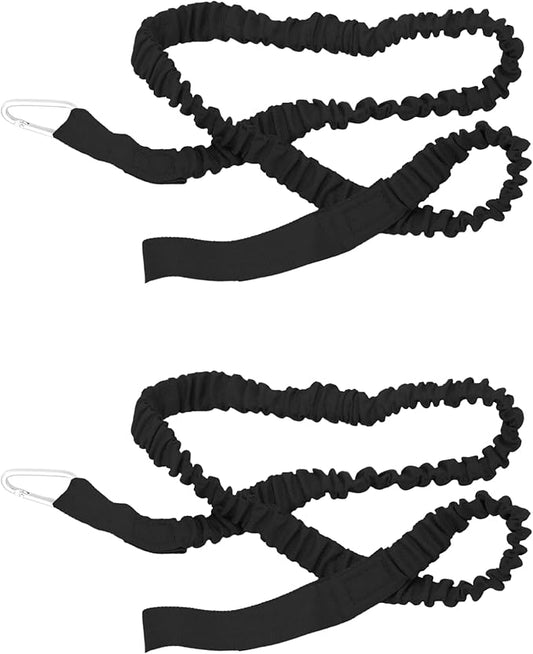 55 Inch(140cm) Stretchable Kayak Paddle Leash, Kayak Rod Leash, Stretchable Coiled Lanyard Leash Kayak Accessories, Paddle Holder Tool Lanyard for Kayak and SUP Paddles