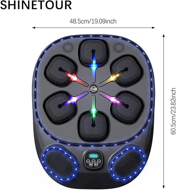 Smart Music Boxing Machine – LED Wall-Mounted Trainer for Speed, Agility & Fat Burning (Adults & Family)