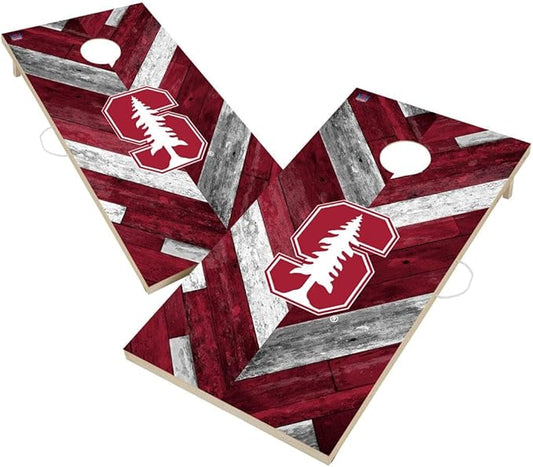 College Team Cornhole Boards, 2x4 Regulation Corn Hole Game Set, Officially Licensed Cornhole Game, Perfect for Tailgates