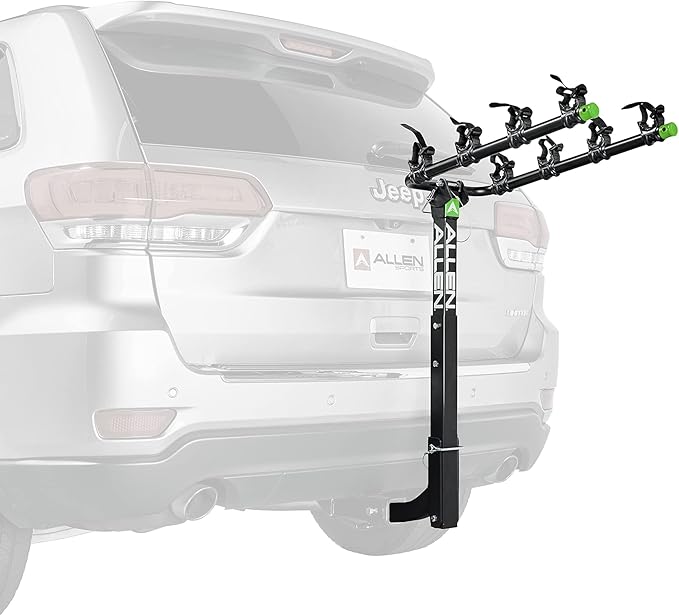 Allen Sports Deluxe 4-Bike Carrier for 2" Hitch, Model ZN540,Black