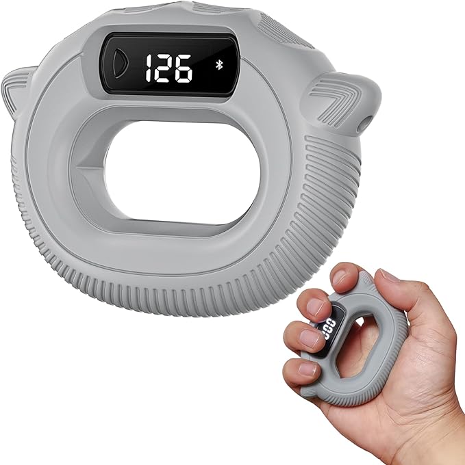 Smart Hand Grip Strengthener for Exercise and Fun, Gorifei Grip Strengthener with Comfortable and Soft Silicone Material, Suitable for Grip Strength Training, 5 Games Available and Control Shorts Browsing&Photos Taking on Phone
