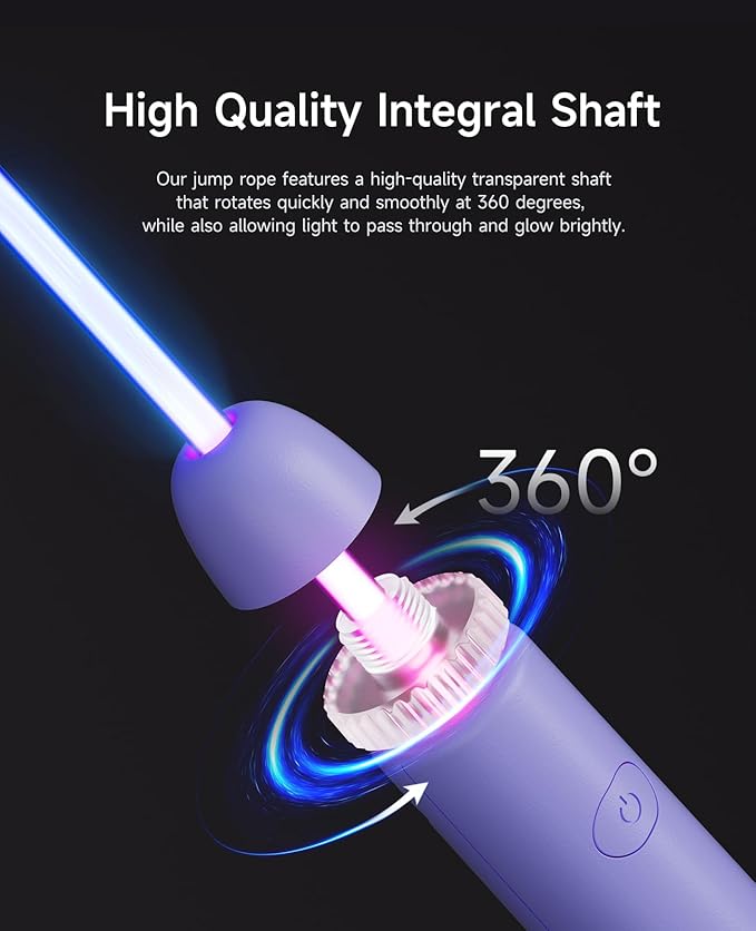 LED Light Up Jump Rope for Kids and Adult, Adjustable Glowing Skipping Rope for Boys and Girls, Colorful Luminous Jumping Rope for Fitness and Workout