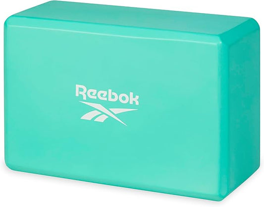 Reebok Solid Yoga Block, 4” x 6” x 9” Yoga Brick with Lightweight Support for Flexibility, Balance & Alignment, Portable Foam Block for Fitness, Home Workout, Stretching & More
