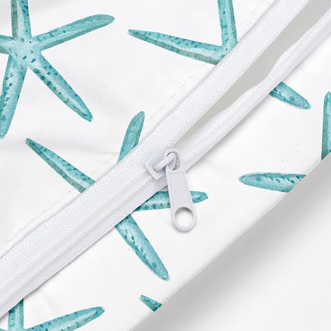 Wet Bag, Wet Dry Bag, Wet Bag for Swimsuit, Travel, Beach, Pool, Diapers, Dirty Yoga Gym Clothes, Makeup Bag, Waterproof Reusable Beach Bag Ocean Decor Starfish Sea Horse Anchor