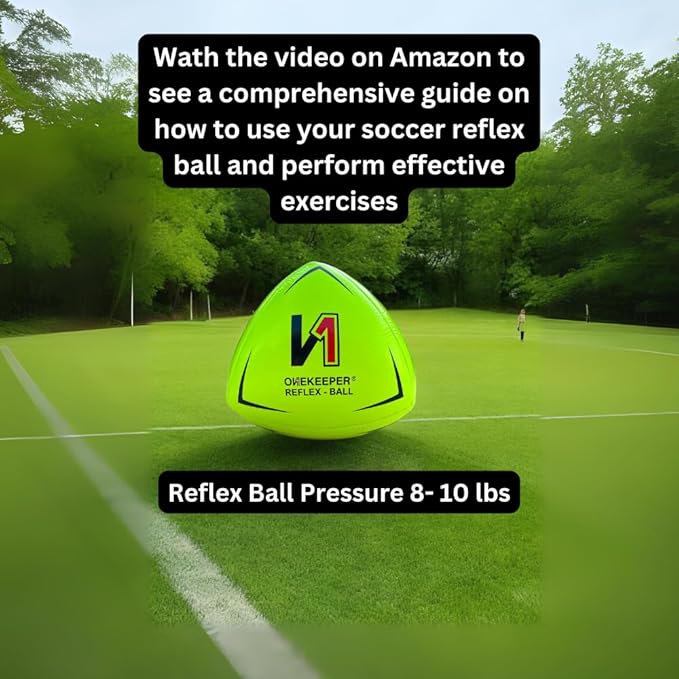 Soccer Reflex & Reaction Ball - White, Orange, Blue, Pink, and Fluo Yellow, Agility and Coordination Training for Kids and Juniors