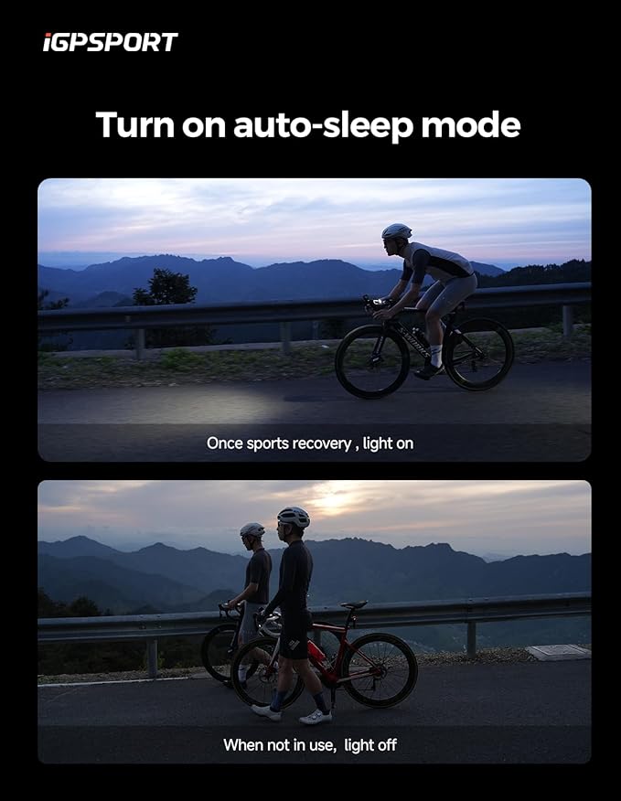 iGPSPORT Smart Bike Light, 500/800/1200 Lumens Bright Bicycle Headlight for Night Riding Cycling Rechargeable Waterproof
