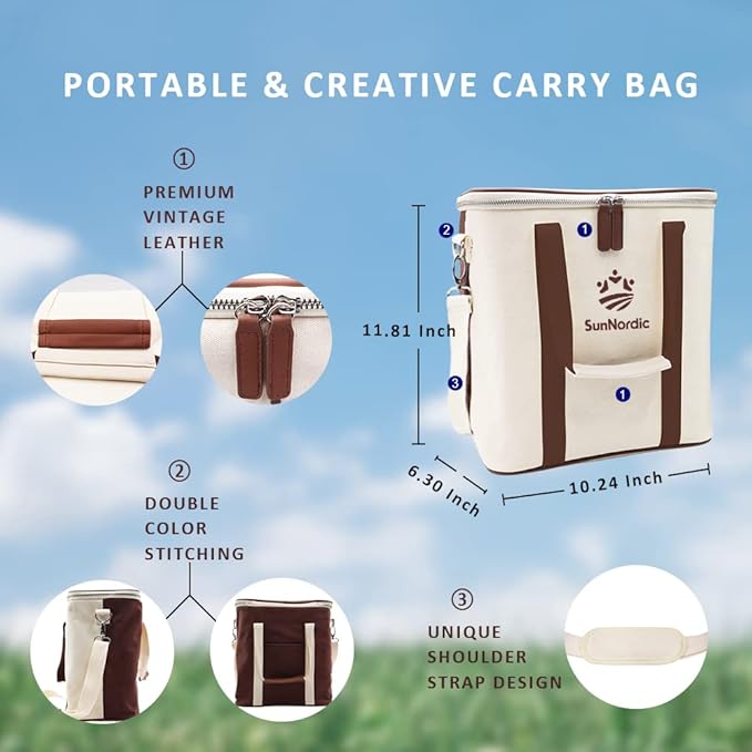 Kubb Yard Game Set, Garden Rubber Wood Outdoor Tossing Game with Canvas Carry Bag, Giant Viking Outdoor Chess Game for Kids, Adults & Backyard Lawn