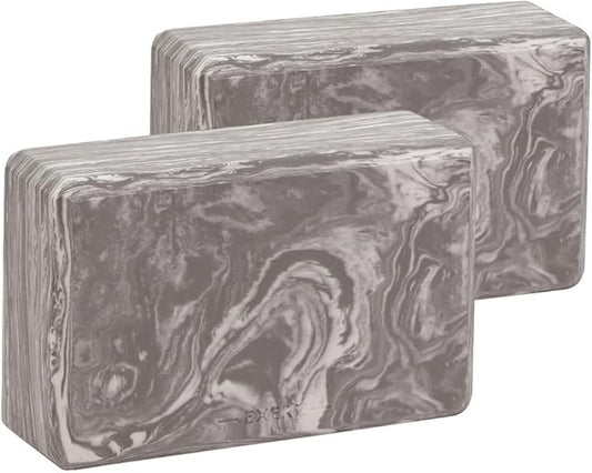 EXERZ Yoga Blocks 2 pack, Gym Blocks, Exercise Workout Fitness Bricks, Pilates Stretch Handstand Non-Slip