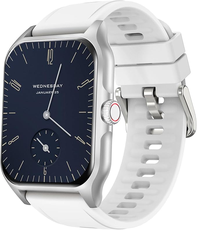 WalkerFit Smart Watch for Men: 1.84'' Big Screen Fitness Watch for Android, Running Smartwatch with Heart Rate Monitor for Sleep/Stress, Waterproof Activity Tracker with Pedometer