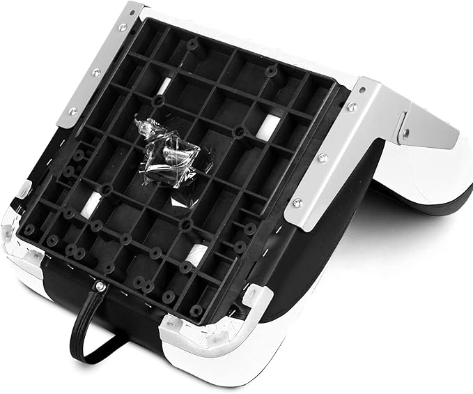 Two Tone Low Back Folding Boat Seat,White/Black