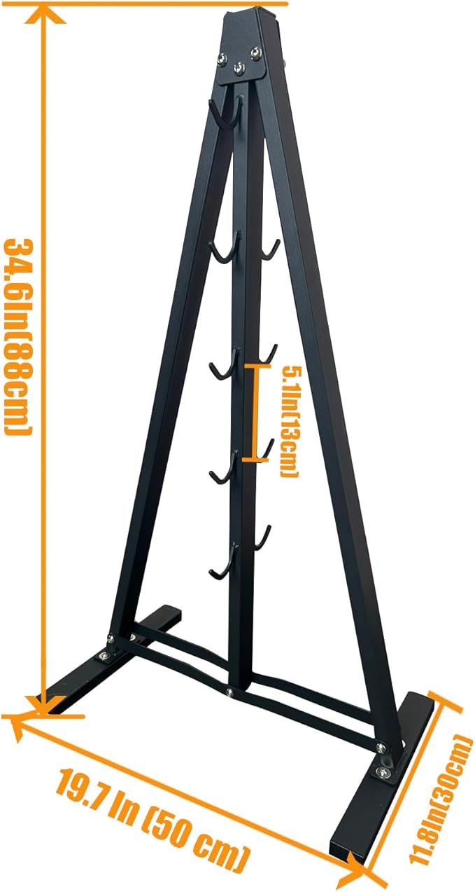 Lat Pull Down Bar Gym Accessory Rack, Lat Pulldown Attachments Cable Attachment Storage Rack for Mag Grip - Home Gym Fitness Heavy Duty A-Frame Stand