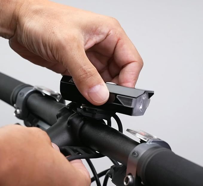 CATEYE AMPP USB Rechargeable Bike Light – High Visibility Super Bright OptiCube™ Headlight for Commuters, Road Cyclists & Mountain Bikers, Day & Night Riding Modes, IPX4 Waterproof, Tough & Durable