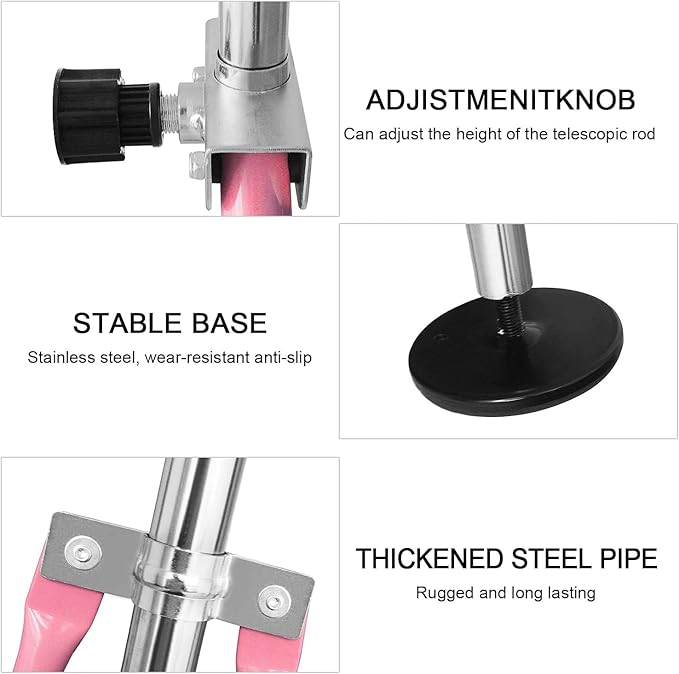 FBSPORT Gymnastics Bar for Kids, Adjustable Height Gymnastic Horizontal Bars,Junior Training Bar Children Folding Training Monkey Bars for Home Using