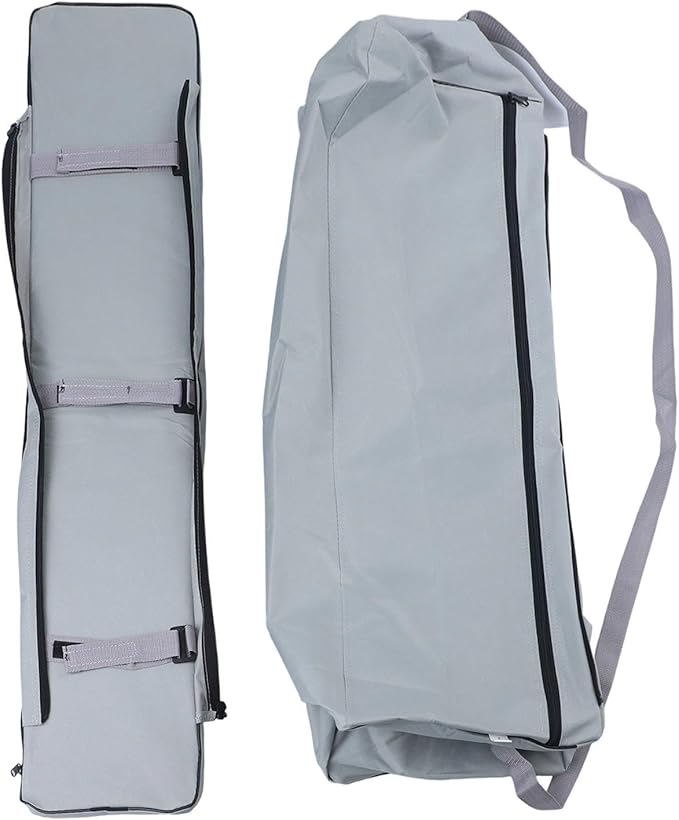 Bench Seat Cover 420D Oxford Seat Storage Bag for Kayak Inflatable Boat, Dinghy Boat Seat Cushion and Underseat Storage Bag with Pockets Grey Thick Sponge Seat Bench Cushion(Grey 85cm)