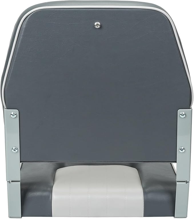 Classic Low Back Fishing Boat Seat with Backrest Folding Boat Chair Marine Bass Jon Boat Seats