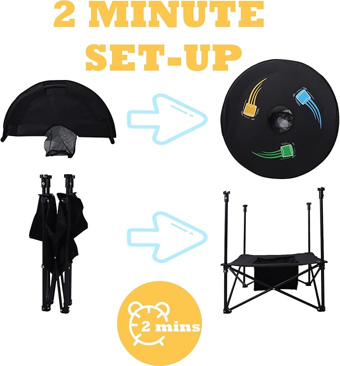 HOROW Bean Bag Toss Game - New Upgraded Portable Cornhole Set with 12 Bags, Foldable Design with Storage Layer - Lawn Games, Beach and Yard Games for Adults and Family