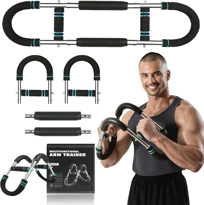 Mr Sculpt Gorilla Bar Twister Arm Trainer 40-90lb & 90-120lb Adjustable Chest Workout Equipment | Portable Power Twister Bar for Men | Home Gym Equipment | Arm & Forearm Strength Trainer