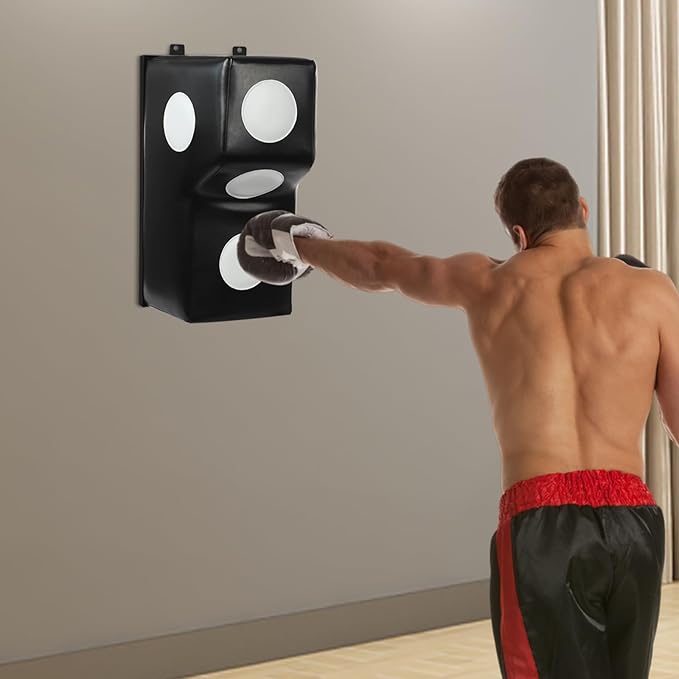 Wall Mount Boxing Pad Uppercut Punching Bag Target Pad, Wall Punching Bag Upgraded Boxing Training, Target Sponge with Mounting Brackets, Uppercut Boxing Bag for Bedroom, Gym