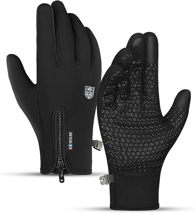 Winter Thermal Gloves for Men and Women, Waterproof Windproof and Non-Slip Gloves, Warm Touch Screen Gloves for Outdoor Running, Cycling, Driving