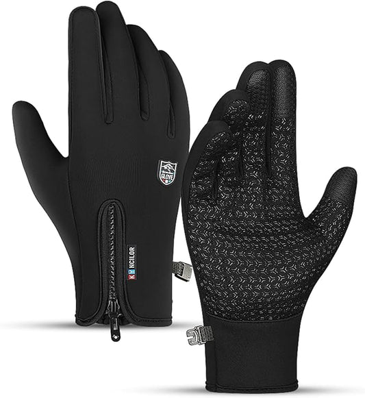 Winter Thermal Gloves for Men and Women, Waterproof Windproof and Non-Slip Gloves, Warm Touch Screen Gloves for Outdoor Running, Cycling, Driving