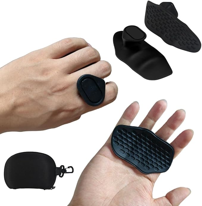 Anti-Slip Gym Workout Grips for Weight Lifting, Exercise Gloves with Ergonomic Hand Protection & Portable Design for Men & Women