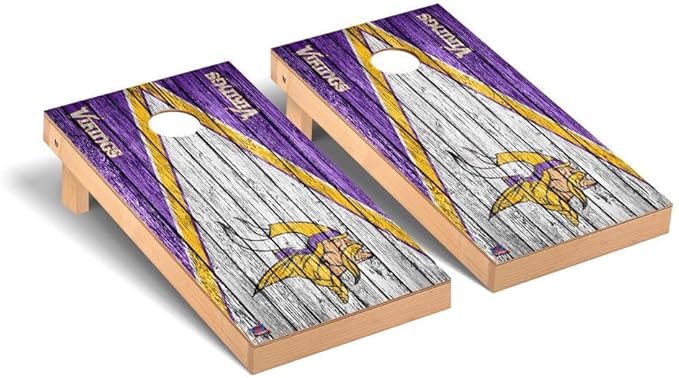 Football Team Cornhole Boards, 2x4 Premium Corn Hole Game Set, Officially Licensed Cornhole Game, Perfect for Tailgates